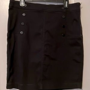 NWOT WHBM Black Denim Skirt
